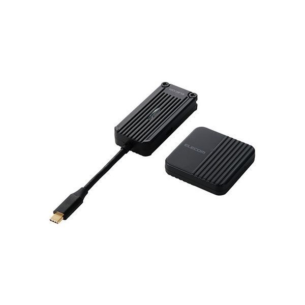 エレコム ワイヤレスHDMI送受信機 1対1 ワイヤレスで出力できる送信機と受信機のセット ブラック DH-CW4K110BK