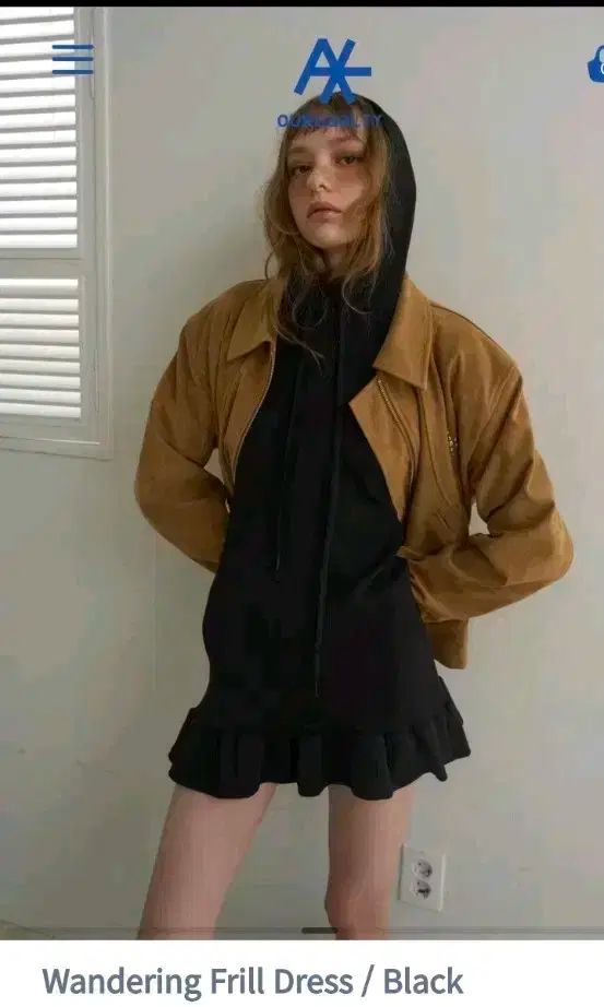 アワーソールT Wandering Frill Dress ブラック