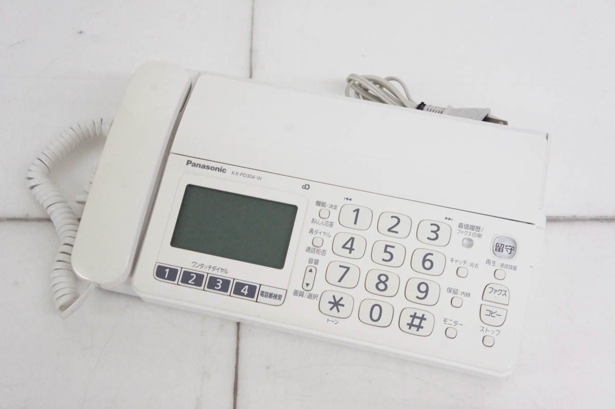 パナソニック　おたっくす　KX-PD304-T Panasonic おたっくす KX-PD304-W FAX 子機付き