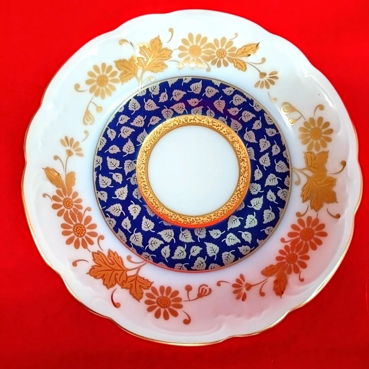 超希少 限定品 500セット】大倉陶園 天皇 20周年 金白金蝕吉祥菊白樺文 