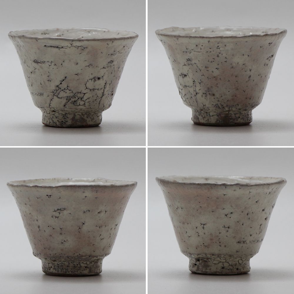 伊藤雄志 粉引き湯呑2客 常滑焼 1989 - メルカリ