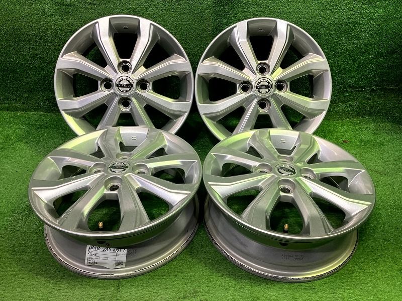 デイズルークス B21A 純正アルミホイール 14インチ 4本 中古 ☆日産 ルークス デイズ 美品 純正 14インチアルミホイール 4本