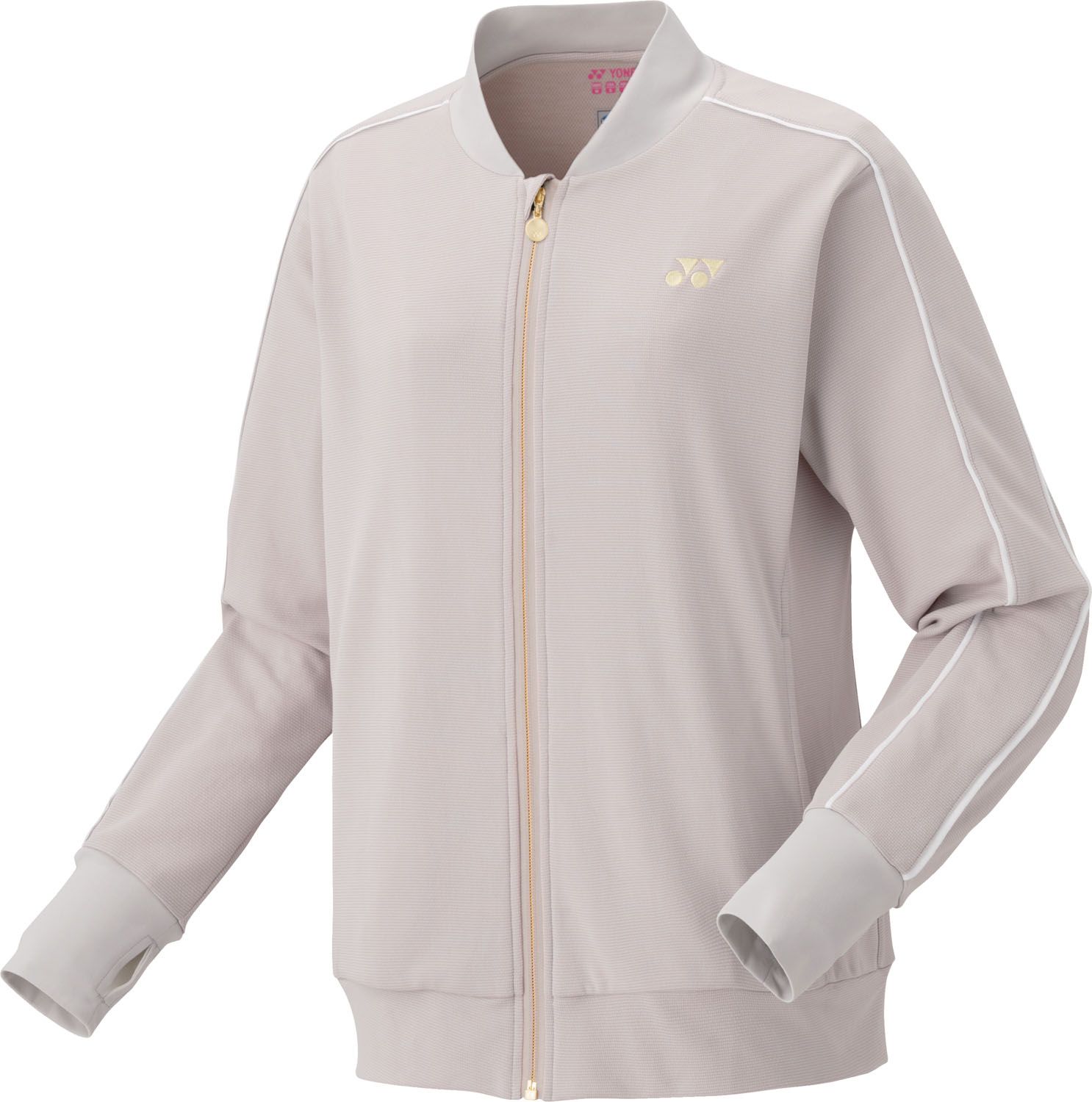 ヨネックス YONEX テニス ウィメンズニットウォームアップシャツ ジャケット ジャージ アウター 長袖 練習 トレーニング 部活 クラブ ベリークール UVカット 吸汗速乾 レディース 57084 464 サンドグレー
