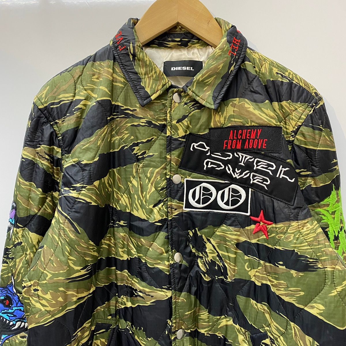 ディーゼル DIESEL カモフラージュ キルティングジャケット ジャケット 