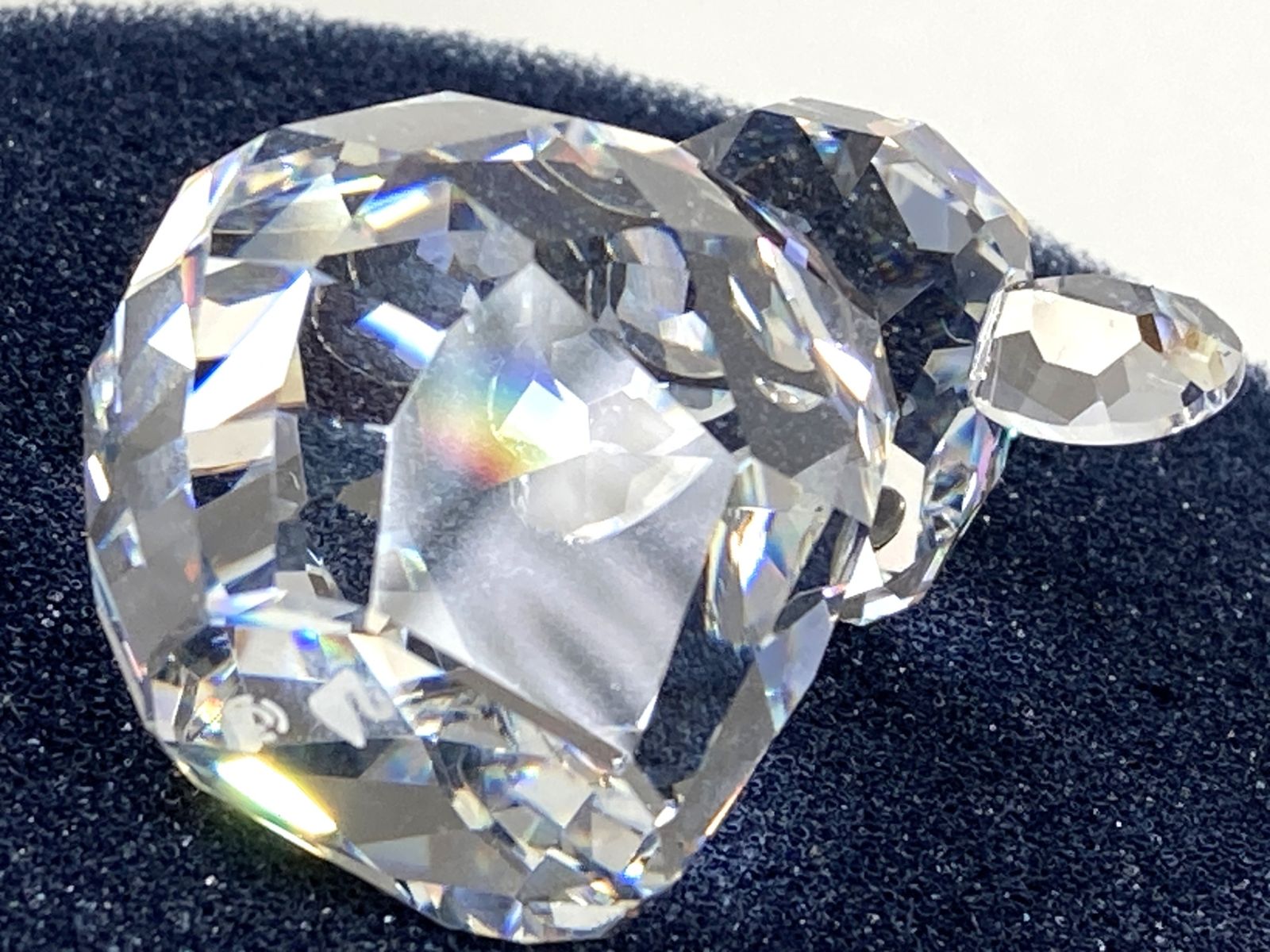 美品 スワロフスキー SWAROVSKI クリスタル 置物 Y2B ラブロッツ