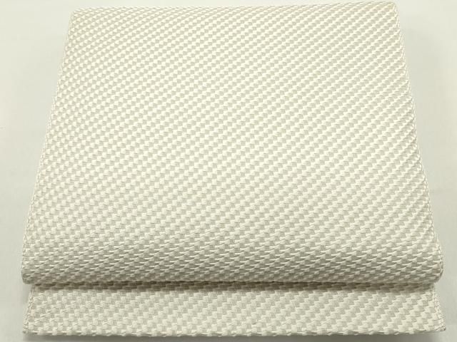 平和屋着物●八寸名古屋帯　霞文　生成り色　正絹　逸品　未使用　DAAY0075ob 平和屋着物○八寸名古屋帯 霞文 生成り色 正絹 逸品 未使用 DAAY0075ob