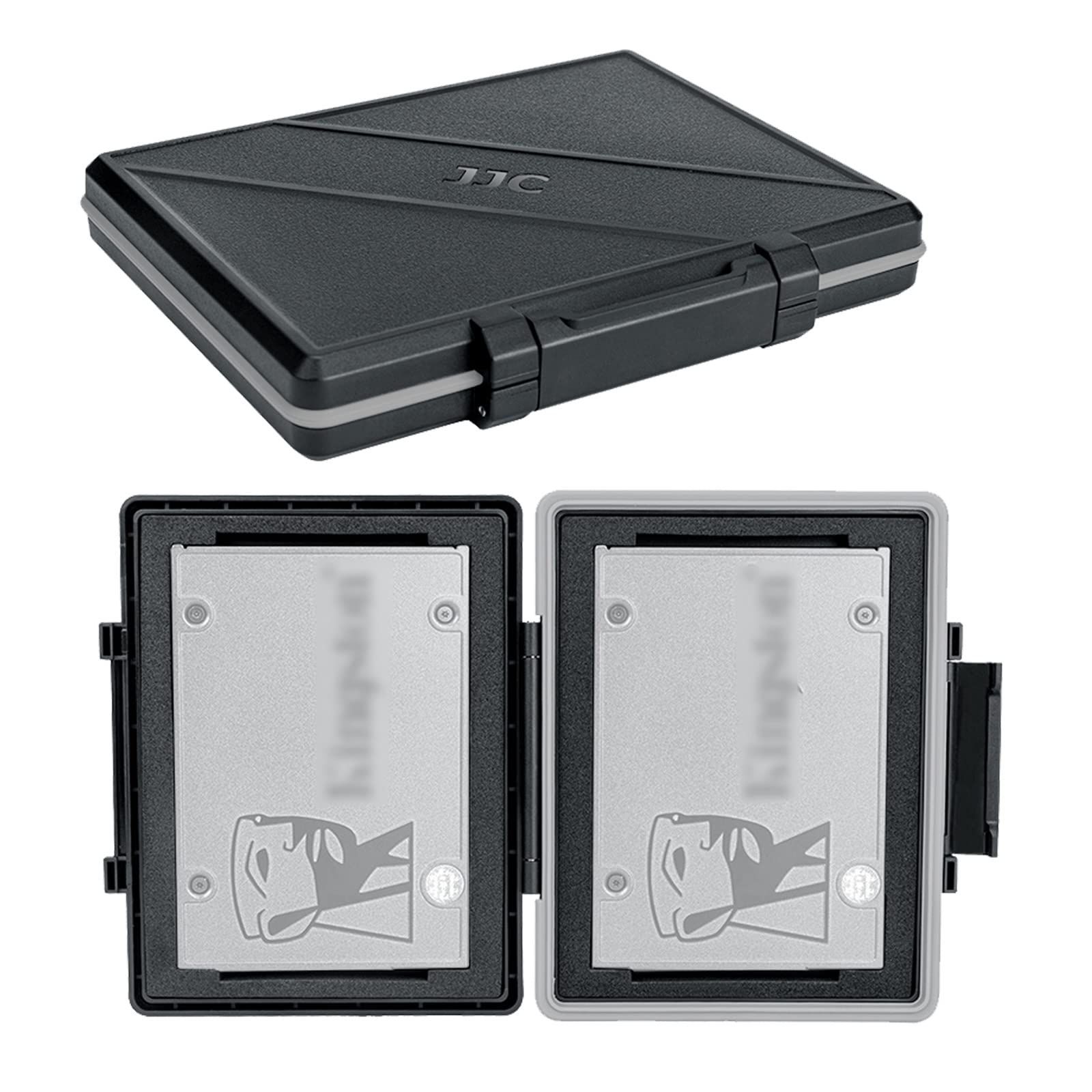 HDD HDD 収納可能 2.5インチ 2.5インチ 耐衝撃 2.5インチ 枚 防塵 枚 1 防湿 または SSD ハードディスク SSD 2 保管ケース 収納ケース JJC