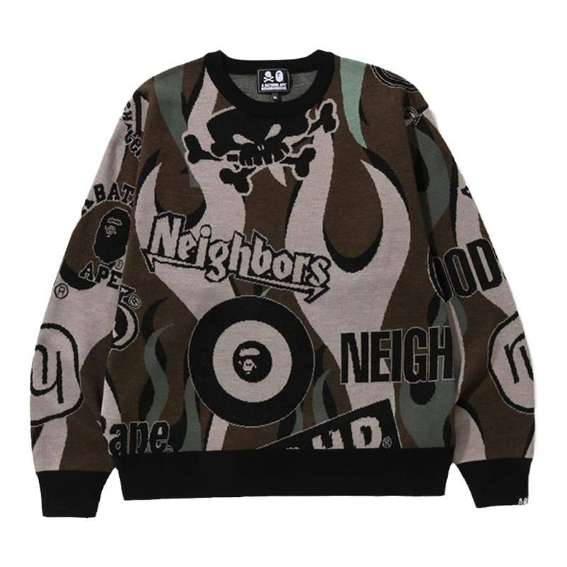 NEIGHBORHOOD BAPE NBHD RELAXED FIT KNIT 222NOAPN-KNM01S - メルカリ