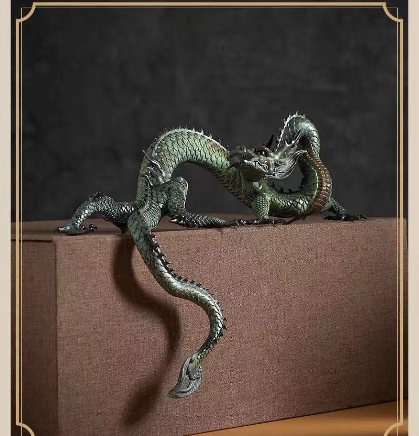 至 の金属工芸 龍置物 美術工芸 干支 辰年 ドラゴン 風水 金運 開運 飾り物
