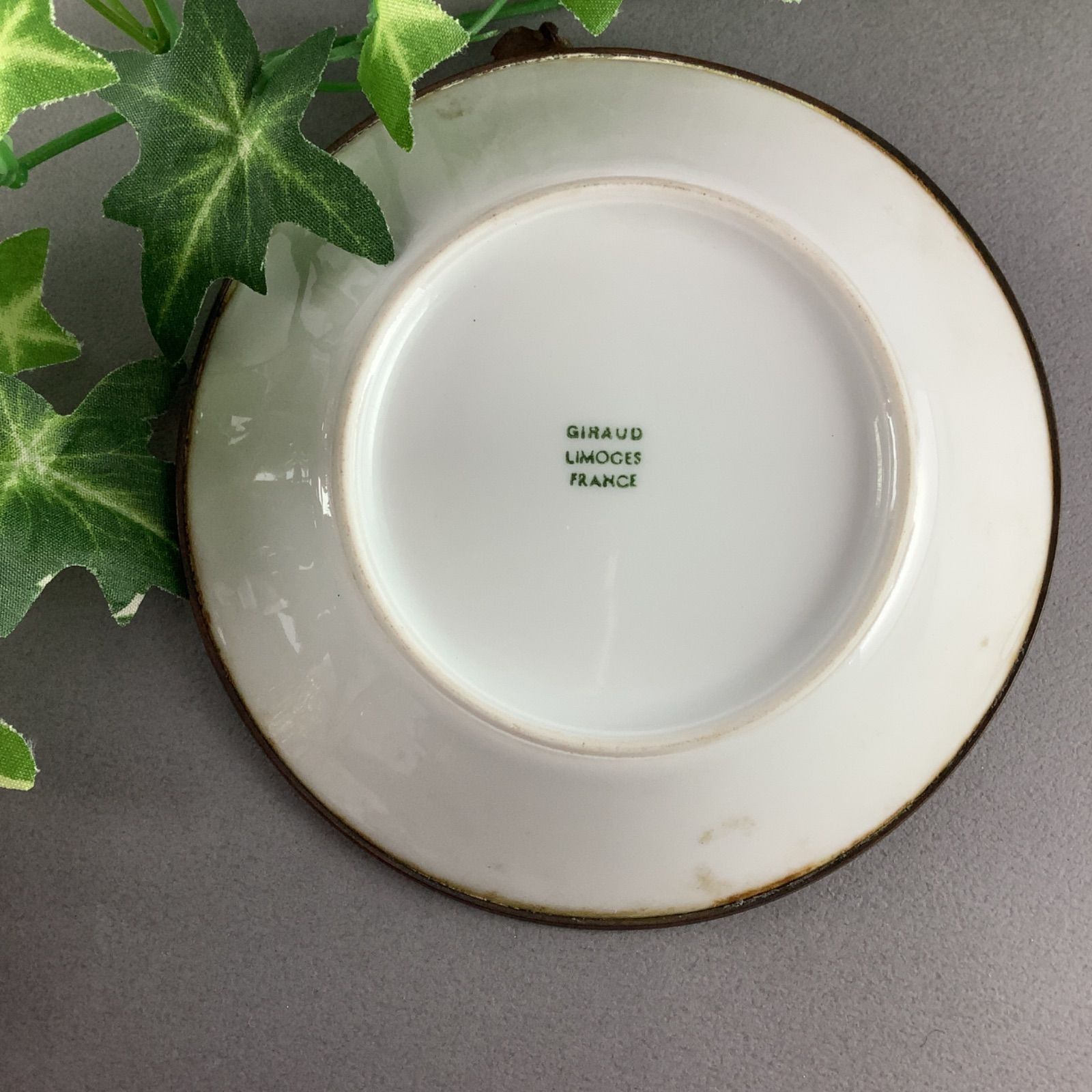 ヴィンテージ】リモージュ 灰皿 蝶 giraud limoges france