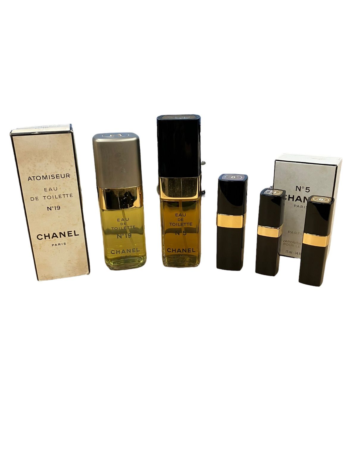 199990 ⑤CHANEL シャネル 香水まとめ N5 /N19 /リュージュ ア レーブル MIX 5点