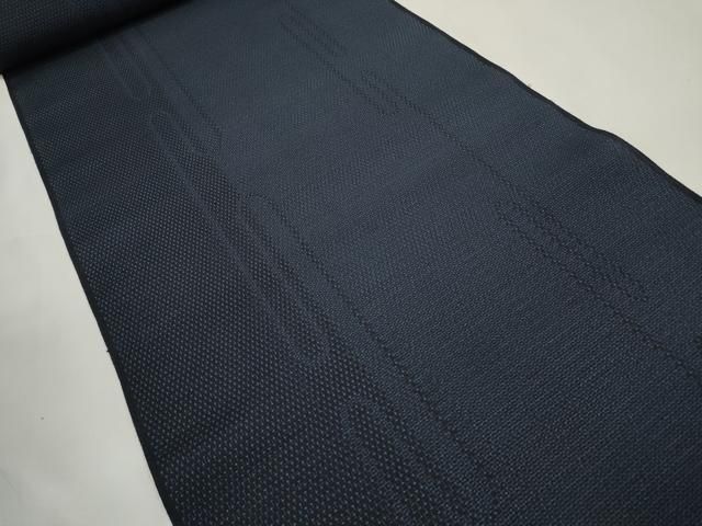 平和屋着物●本塩沢 やまだ織 反物 着尺 110亀甲 雪の中のきれ 霞間道 証紙付き ♥ DAAW7579zzz