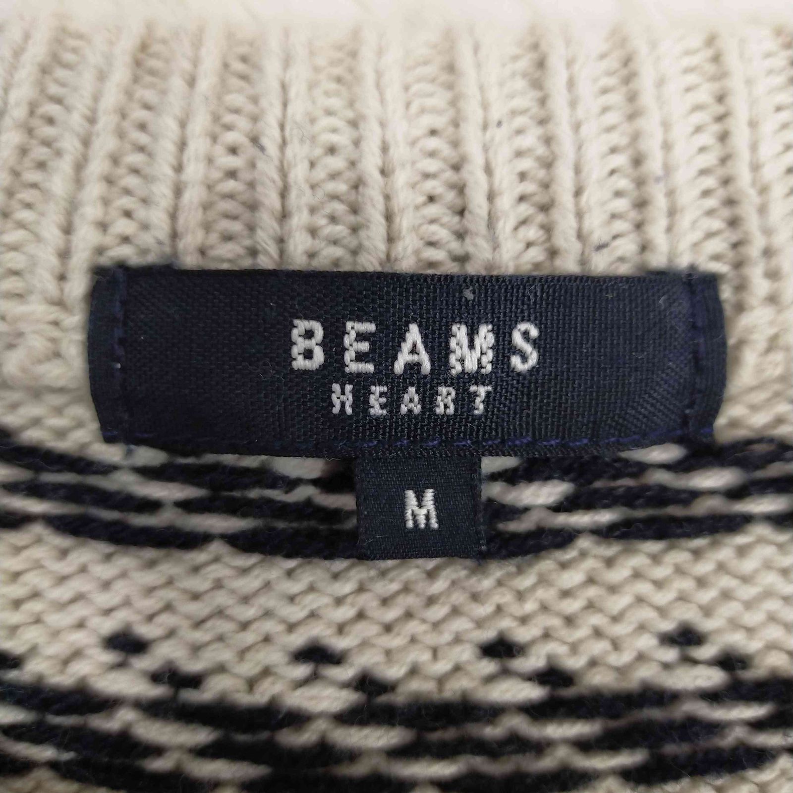 BEAMS HEART」 長袖ニット LARGE ブラック メンズ BEAMS HEART 