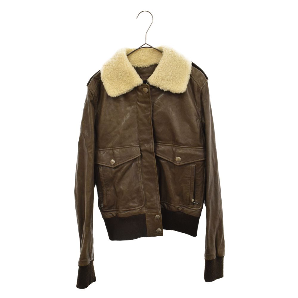【美品】TWO:C 牛革ジャケット ブラウン ALEXANDER MCQUEEN ブラウンジャケット Alexander McQueen