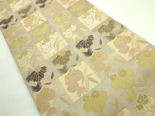 平和屋着物□極上 西陣織 陰山織物謹製 箔屋清兵衛 六通柄袋帯 草木染