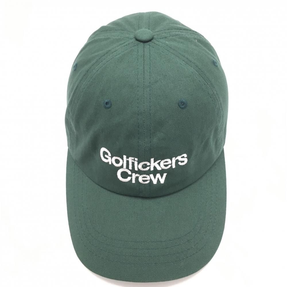 Golfickers ゴルフキャップ　緑色　新品未使用 超美品】ゴルフィッカーズ キャップ グリーン×白 綿100％ ロゴ