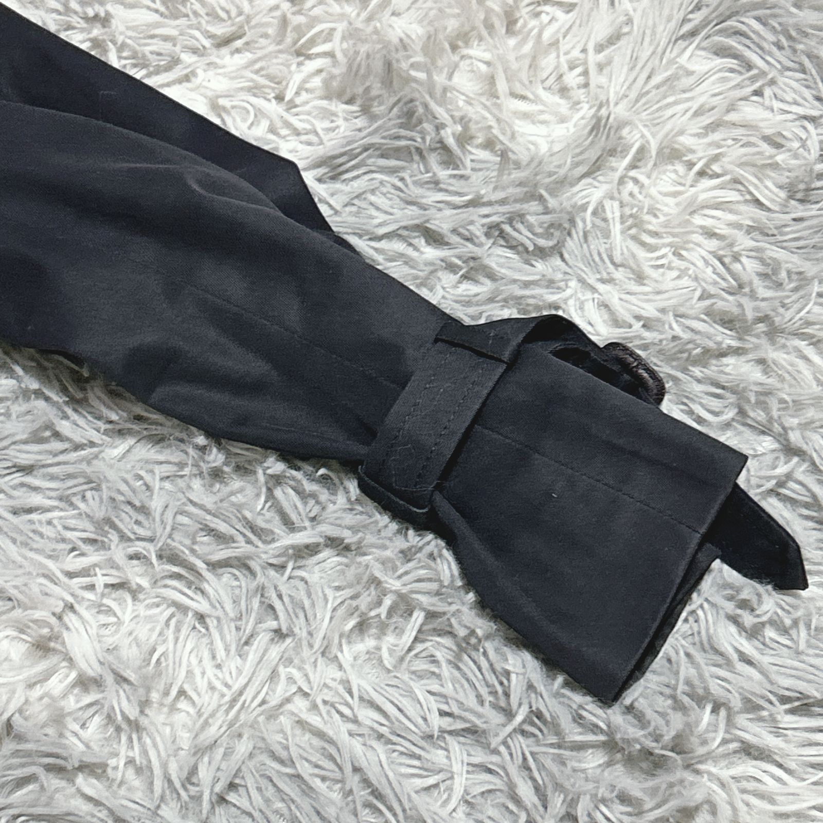 BELTA BUONO】トレンチコート ベルト付き 綿100% (13) 上品 エレガント 