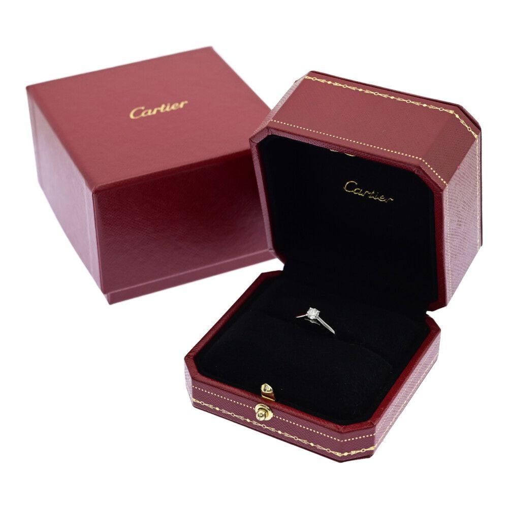 0.3ct/Cartier カルティエ ソリテール1895 1P ダイヤモンド リング