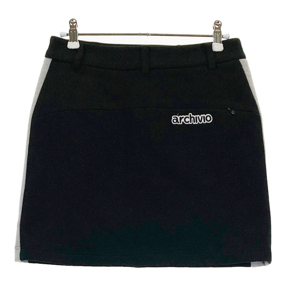 ARCHIVIO アルチビオ 裏起毛 スカート ブラック系 36 ゴルフ