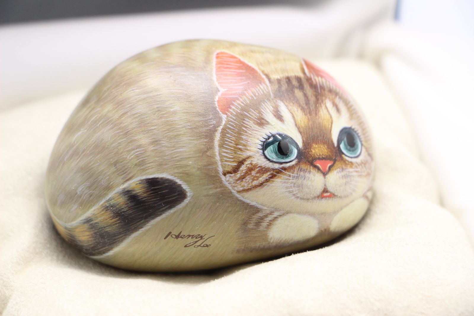 Henry Annie 手描きアートストーン猫 HenryCats&Friends アートストーン(Annie) - メルカリ
