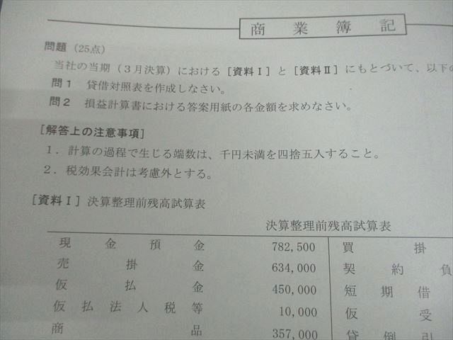 TAC 日商簿記1級 第168回 日商対策 的中答練 商業/工業簿記 会計