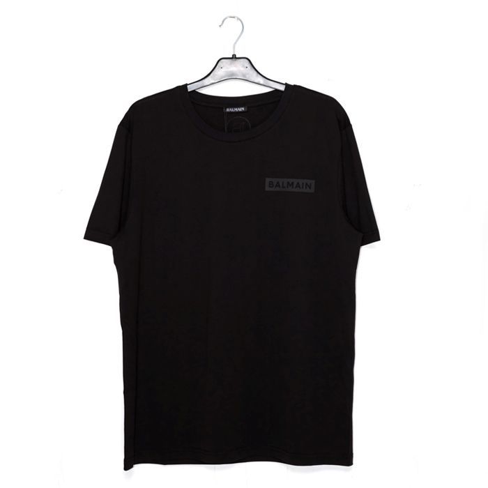 BALMAIN バルマン メンズ Tシャツ ブラック 黒 13704 半袖 ブランド 左