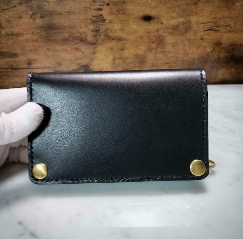 受注製作品 紙幣ポケット付きミドルトラッカーウォレット 栃木