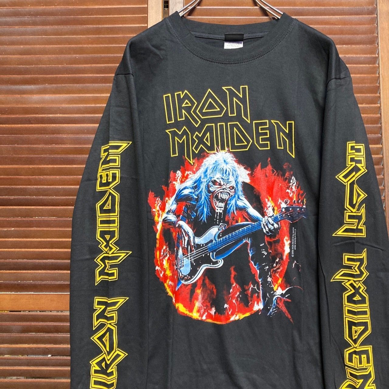 ⭐︎ アイアンメイデン IRAN MAIDEN 黒 長袖 Tシャツ ロンT バンド 