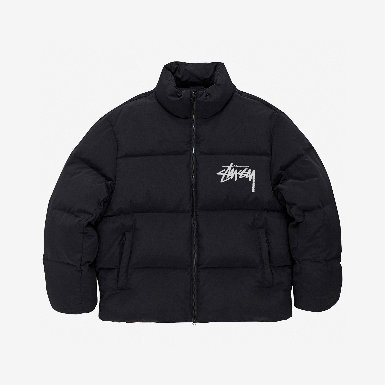Stussy ステューシー 保温ジッパースタンド ダウンコットンジャケット 男女兼用バルキーコート
