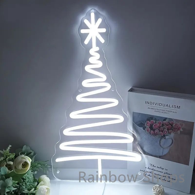 【新品未使用】ネオンサイン壁掛けネオンイト クリスマス飾り 発光サイン ネオン管壁装飾おしゃれ LED ネオン看板 部屋 インテリア バー カフェ 車 屋内 販売店 趣味 照明 D873gtt42