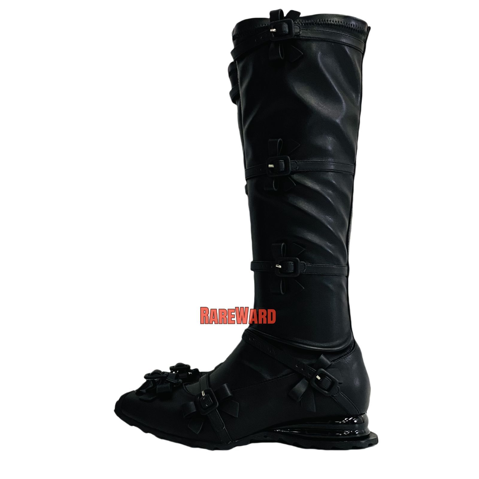 Kiko Kostadinov キココスタディノフ Ribbon Boots Blackリボン ブーツ | 232985F115000