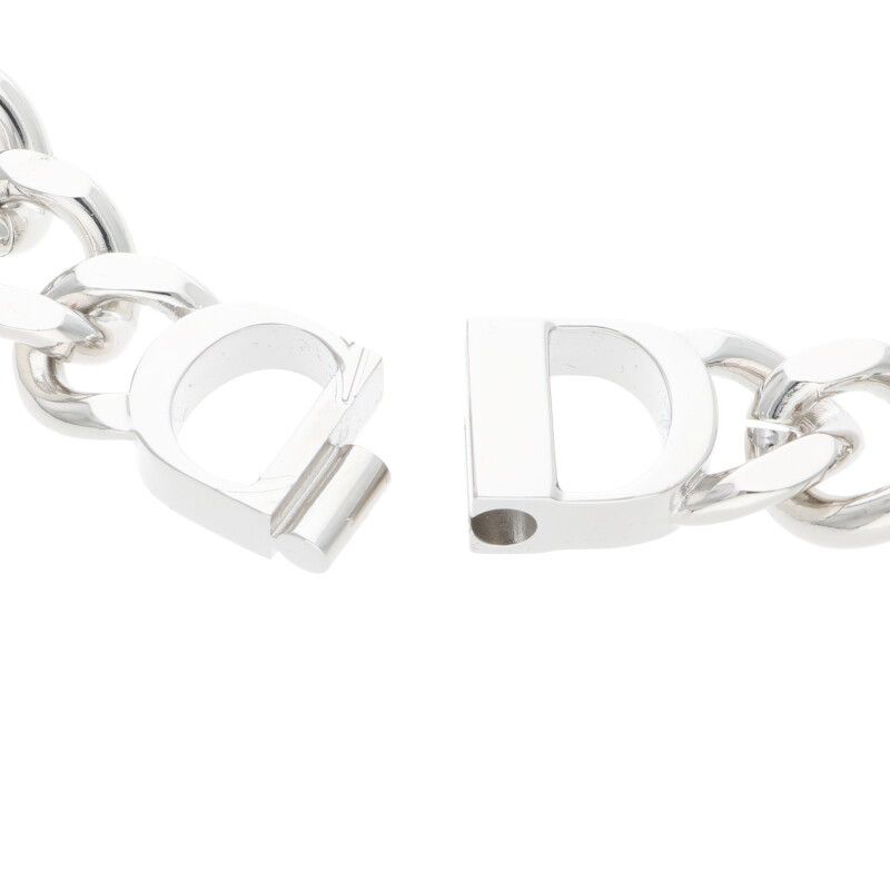 CD ICON チェーンリンク ネックレス 美品 Dior CD icon チェーンリンク ネックレス シルバー ゴールド 美