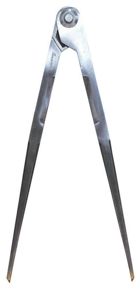 Size 30cm シンワ測定 Shinwa Sokutei 鋼製コンパス 超硬チップ付き E-2 30cm 77545