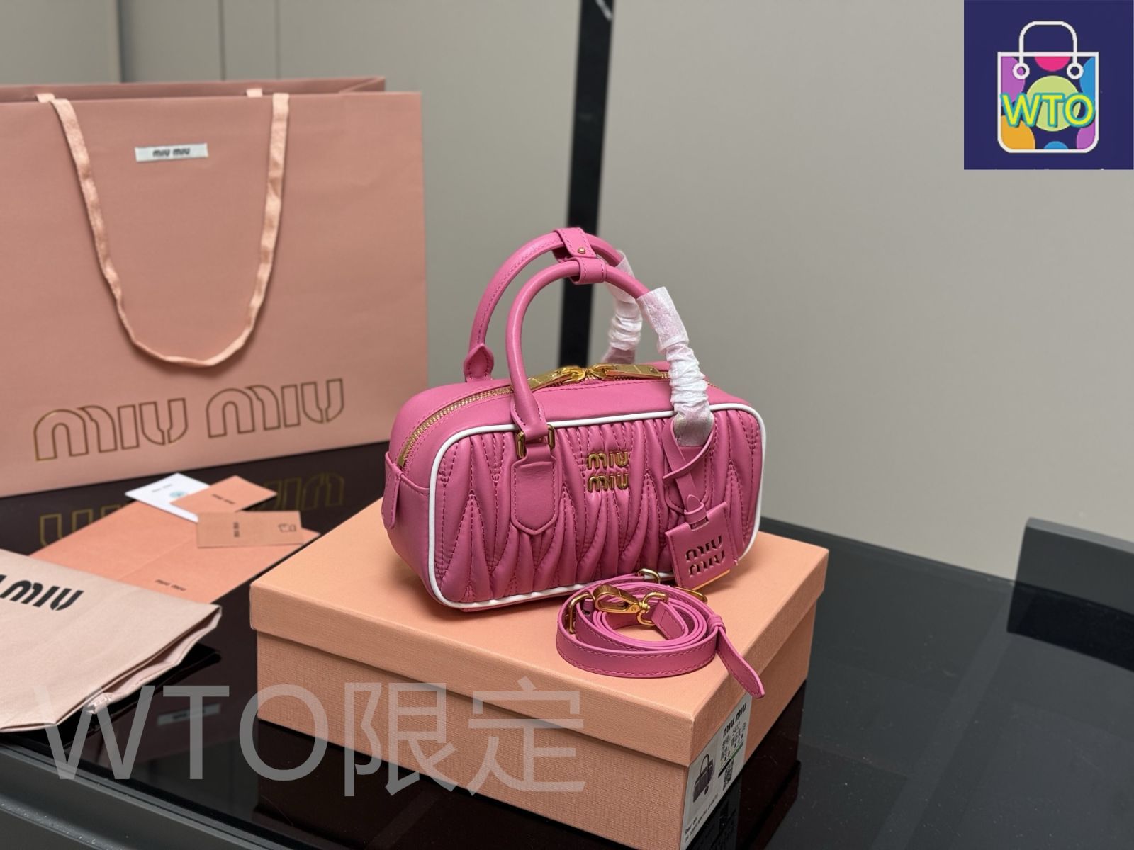 ミュウミュウボウリングバッグ 今日WTO】Miu Miu Bowling Bag ミュウミュウ ボウリング バッグ