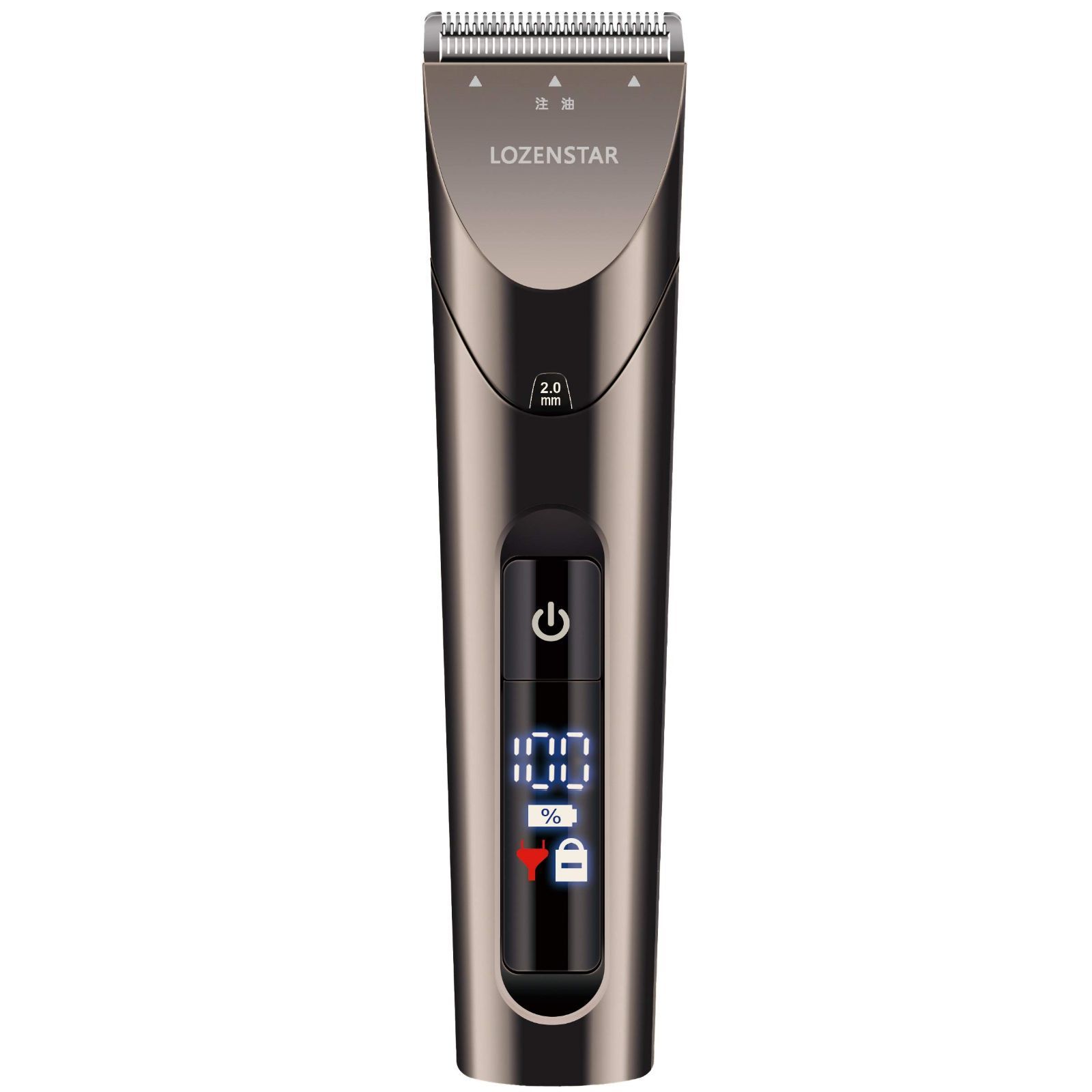 Style 4 デジタル表示付き 急速充電 ロゼンスター 電動バリカン デジタル充電交流式 ヘアカッター ヒゲトリマー 散髪 海外兼用 水洗い IPX6 刈り高さ4段階調整 APR969