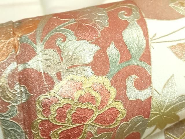 平和屋着物□訪問着 陶器花文 金銀彩 正絹 逸品 DAAP1537ic