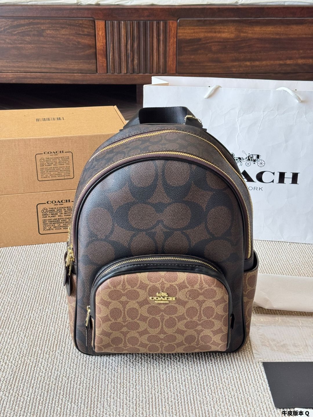 激安大特集! 今日 Coach コート ミッドル バックパック 繋がりのある