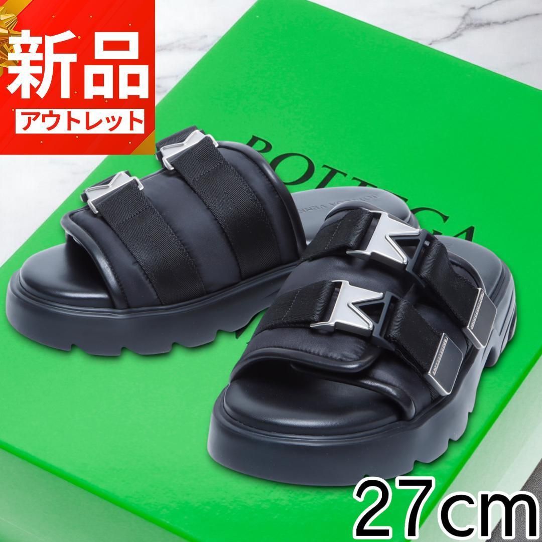 ボッテガ 27cm FLASH 厚底 ダブルバックル サンダル