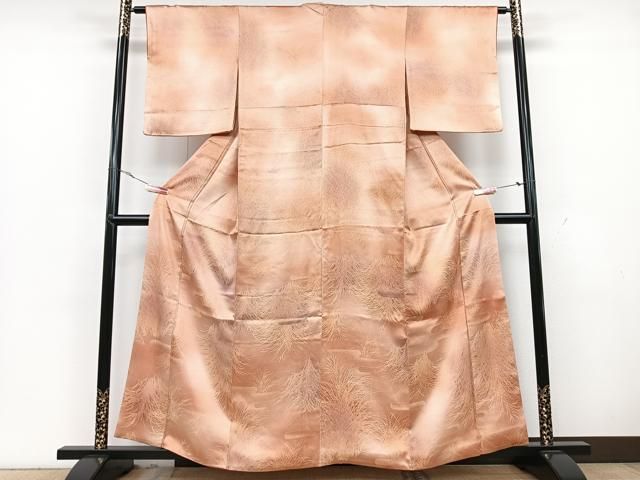 平和屋着物＊夏物 訪問着 絽 流水草花文 正絹 逸品 AABA2905jd 平和屋