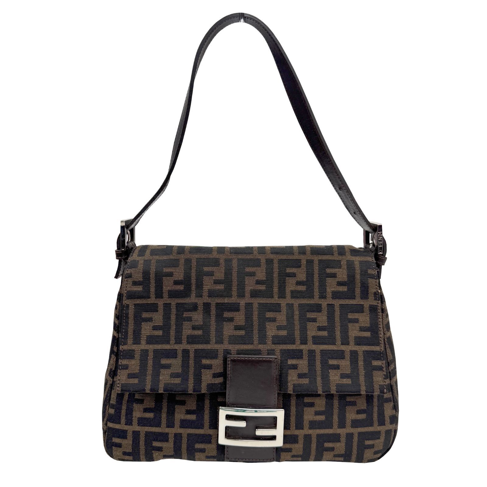 FENDI フェンディ ズッカ マンマバケット ショルダーバッグ ワンショルダーバッグ レディース ズッカ柄 シルバー金具 お洒落 カジュアル 人気 肩掛け 鞄 バッグ かばん SV金具 ブランドギャラリー心斎橋店