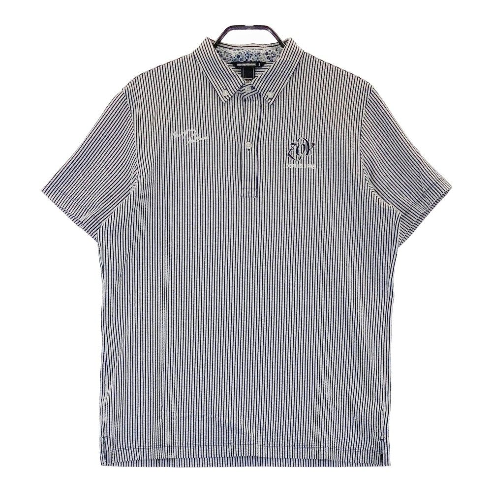 1PIU1UGUALE3 GOLF 千鳥柄 半袖ポロシャツ サイズⅤ サイズ：3 ZOY