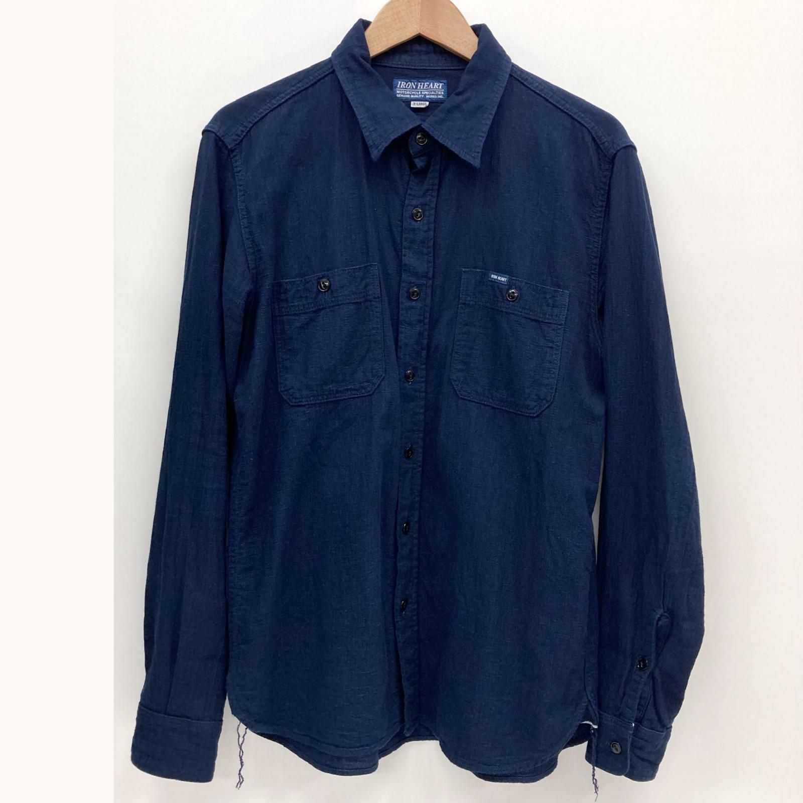【イオン広店】 中古 IRON HEART | アイアンハート 長袖シャツ ネイビー 【101】