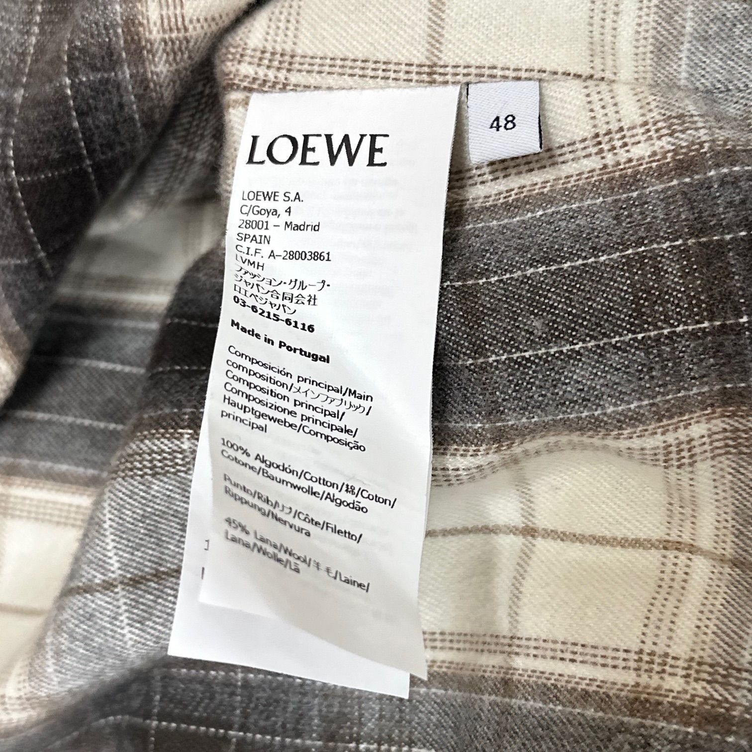 すぐ届く【LOEWE】アナグラムパッチ ジャケット 国内正規 LOEWE アナグラムパッチジャケット アウター ブルゾン