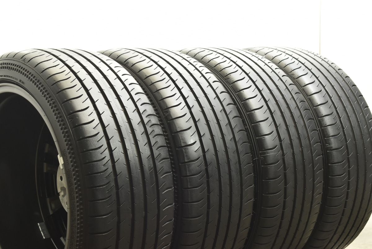 V37スカイライン400R 純正アルミ＆ダンロップランフラットタイヤ（ガレージ保管） 美品 バリ溝】ニッサン V37 スカイライン 400R 純正 19in 8.5J +50