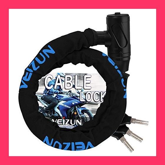 スタッフおすすめ！】VEIZUN バイクロック チェーンロック ワイヤー