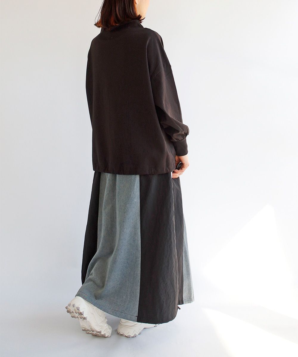 【送料無料】American Fudge デニム ナイロン 異素材 スカート 春 夏 ボトムス アメリカンファッジ 89-504586 送料無料】American Fudge デニム ナイロン 異素材 スカート 春 夏