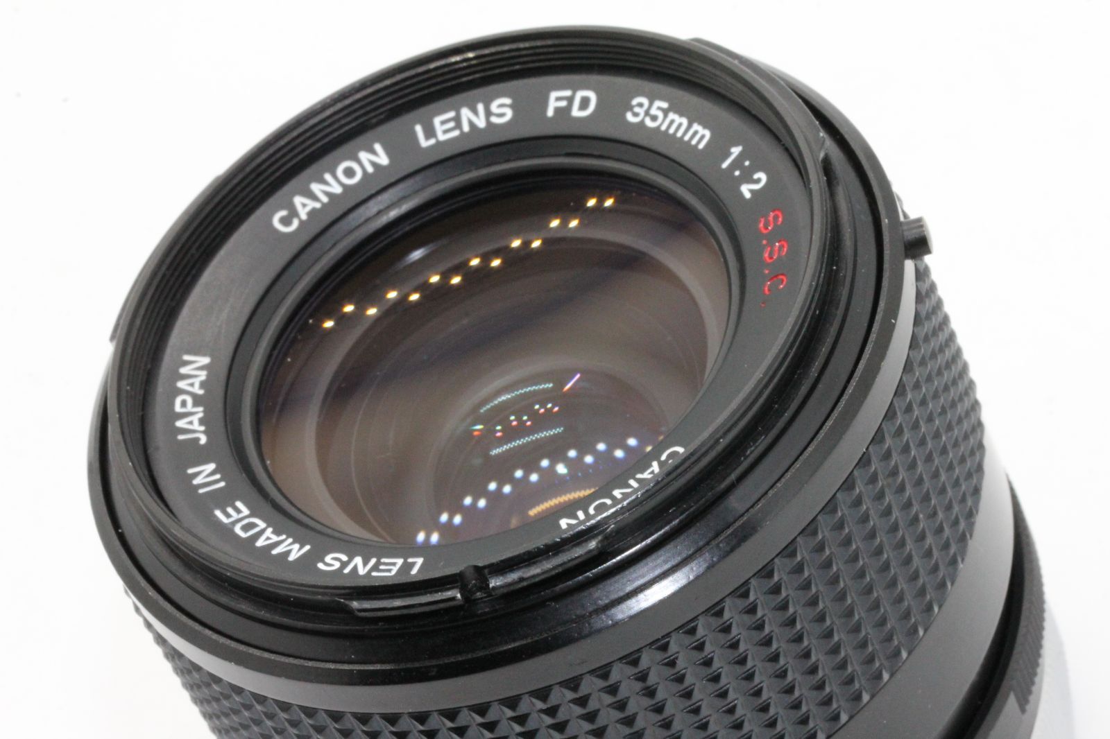 希少美品 Canon FD 35mm F2.0 S.S.C. SSC 1型 Ⅰ型 凹レンズ 最小絞り16 フード＆ケース 広角マニュアルレンズ