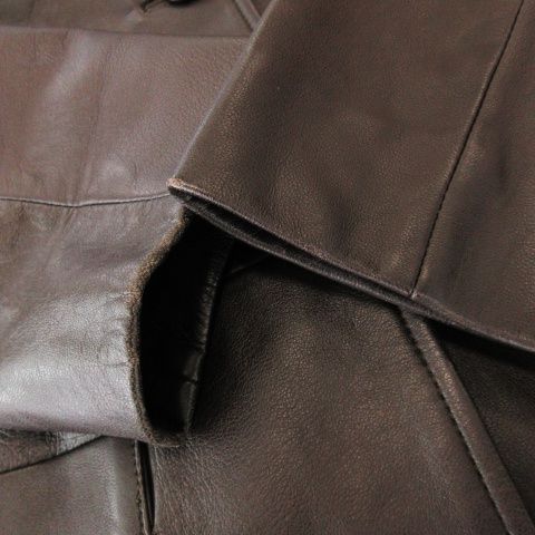 ラムレザーステンカラージャケット