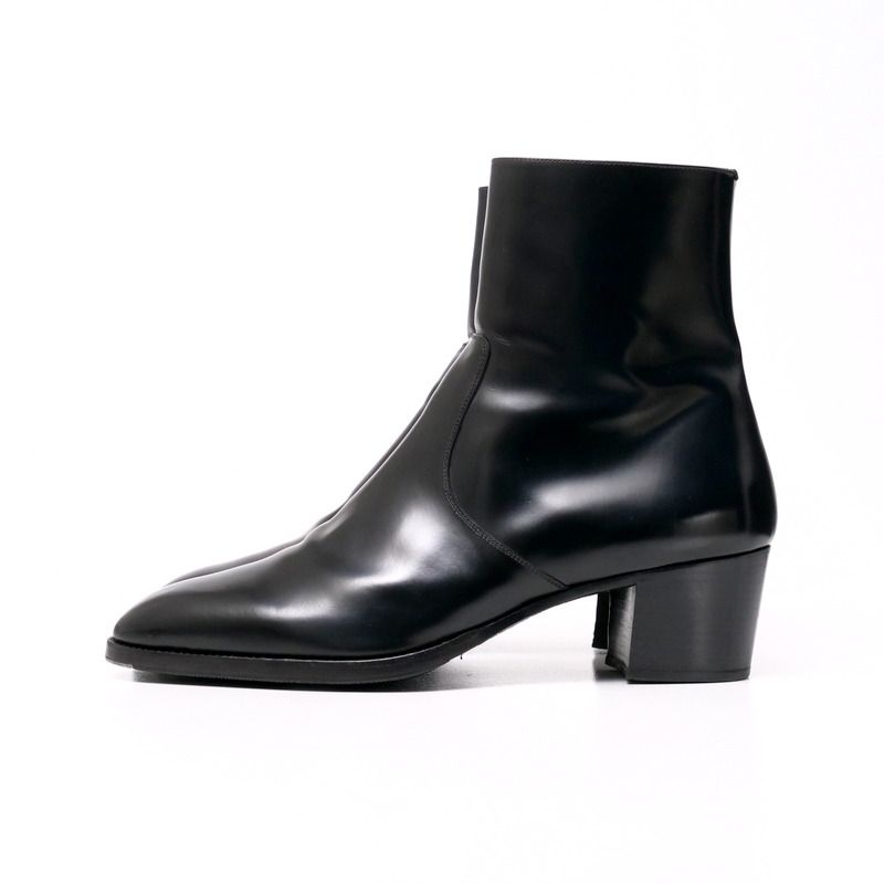 サンローランパリ　ヒールブーツ　42 サンローラン ヒールブーツ サンローランパリ サイドゴアレザーヒール