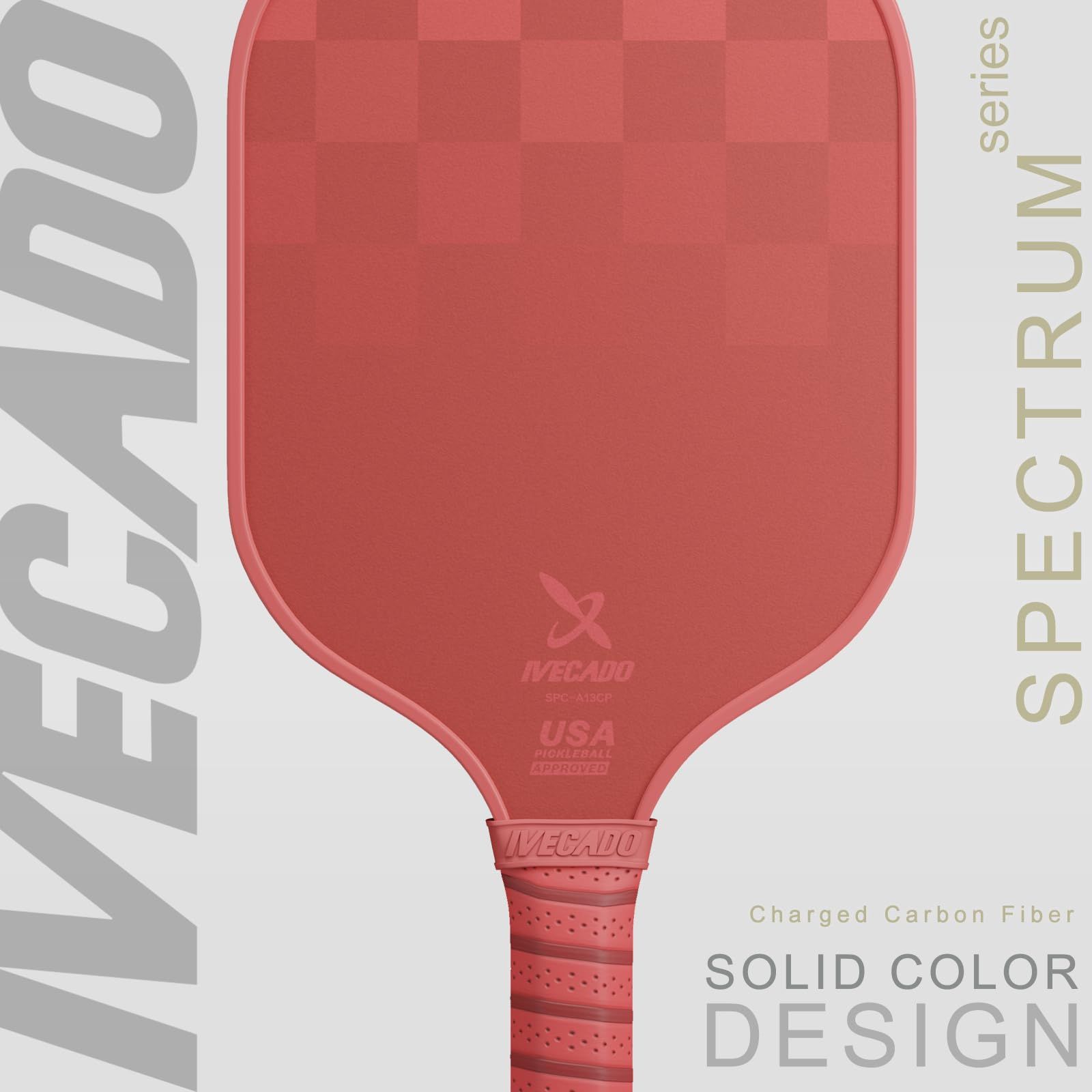 Ivecado ピックルボールパドル USAPA承認 カーボンファイバー表面